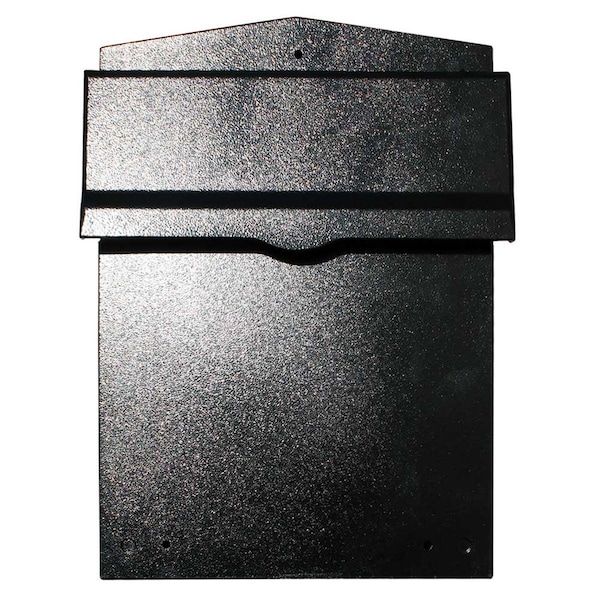Qualarc Liberty Rear Access Collection Box with Black Letter Plate & 8-10 in. Adjustable Chute LIB-BL-LM6-810 - main